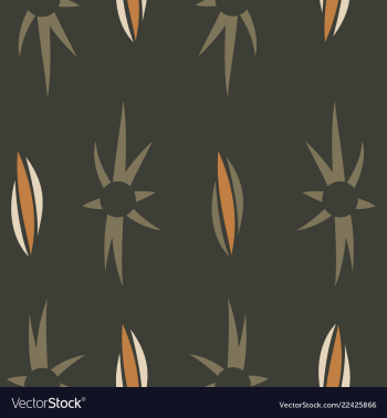 Seamless texture with floral background vintage vector image
