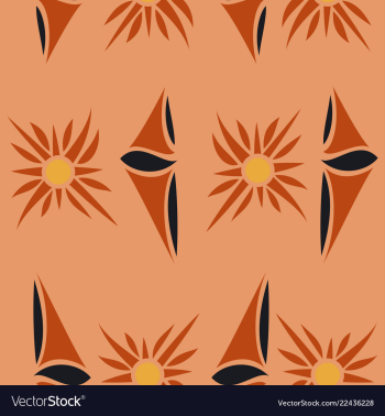 Seamless texture with floral background vintage vector image