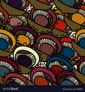Seamless with floral pattern vector image