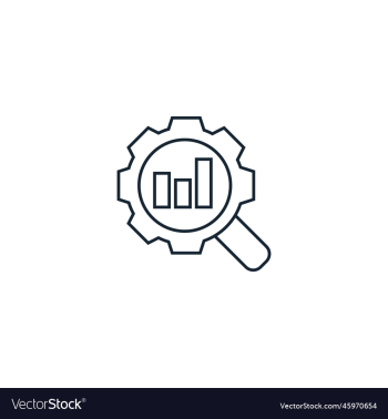 search optimization creative icon line search optimization creative icon line