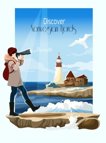 Seascape Background Illustration Seascape Background Illustration