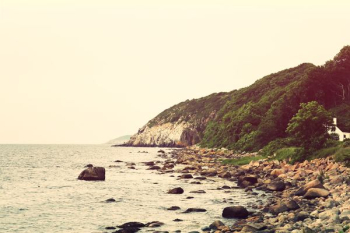 seashore with rocks seashore with rocks