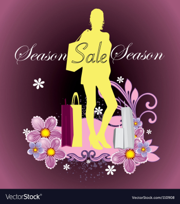 Season sale vector image Season sale vector image