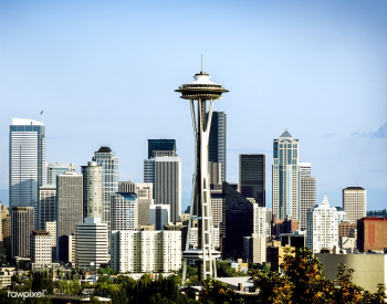 Seattle skyline featuring the Space Needle. O.. | Free public domain photo - 433984