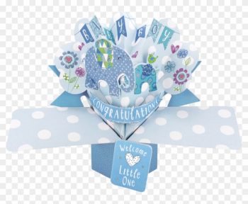 Second Nature Pop Ups - ‘baby Boy’ Pop Up Card Second Nature Pop Ups - ‘baby Boy’ Pop Up Card