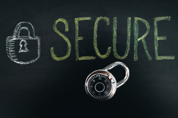 Secure Sign With Padlock Secure Sign With Padlock