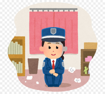 Security guard Police Hikikomori NEET Illustration - police Security guard Police Hikikomori NEET Illustration - police