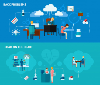 Sedentary banner set Sedentary banner set