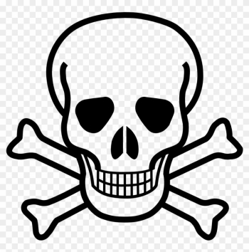 See Here Skull Clipart Transparent Background - Skull And Crossbones No Background