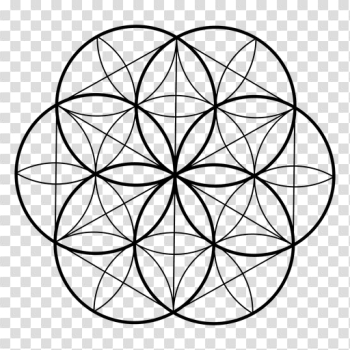 Seed life sacred geometry - Transparent PNG & SVG vector