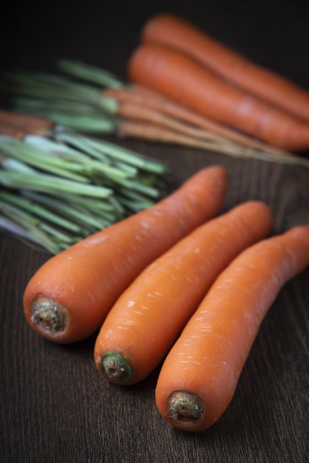 Selective Focus Close-up Photo of Carrots on Wooden Surface Selective Focus Close-up Photo of Carrots on Wooden Surface