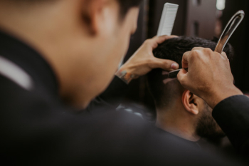 Selective Focus Photography of a Barber Selective Focus Photography of a Barber