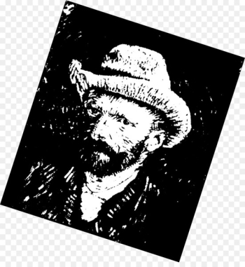 Self-Portrait with Dark Felt Hat Van Gogh self-portrait Illustration - avatar map 