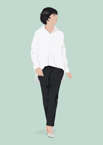 Semiformal woman clipart, aesthetic illustration | Free Photo Illustration - rawpixel