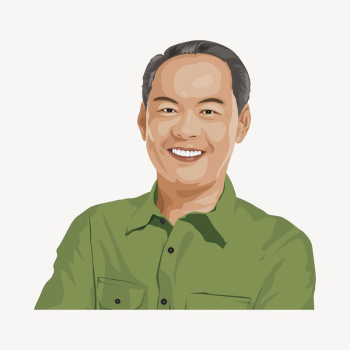 Senior Asian man, smiling character | Free Vector - rawpixel Senior Asian man, smiling character | Free Vector - rawpixel