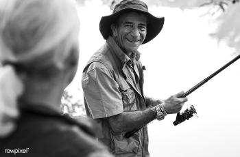 Senior friends fishing by the lake | Free stock photo - 416729 Senior friends fishing by the lake | Free stock photo - 416729