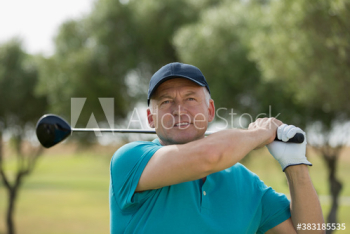 Senior man golfing Senior man golfing