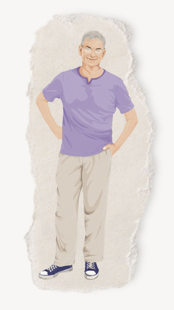 Senior man, ripped paper, ripped | Free PSD - rawpixel Senior man, ripped paper, ripped | Free PSD - rawpixel