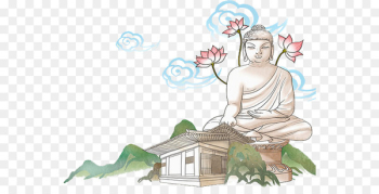 Seokguram Buddhahood Buddharupa Illustration - Retro temple Seokguram Buddhahood Buddharupa Illustration - Retro temple