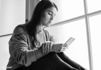 Serious and distressed woman using a smartpho.. | Free stock photo - 384034 Serious and distressed woman using a smartpho.. | Free stock photo - 384034