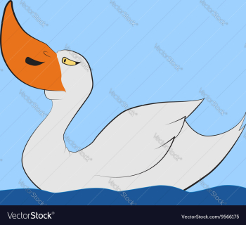 Serious Duck vector image