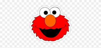 Sesame Street Elmo Face Template 124228 - Elmo Head