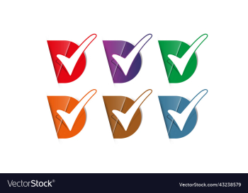 set check marks or ticks tick symbol grunge