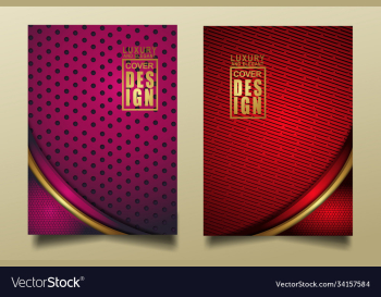 set cover design template with luxury and elegant