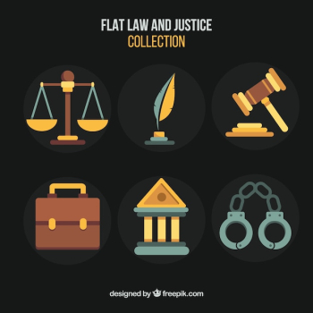 Set de elementos de derecho y justicia Set de elementos de derecho y justicia