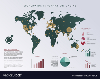 set elements infographics world map