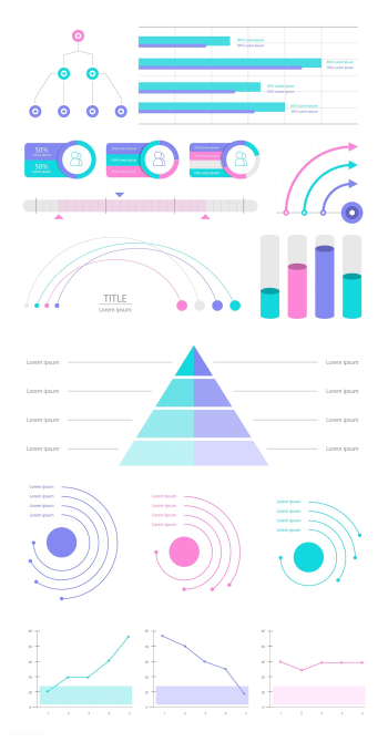 Set elements of infographic | Free stock vector - 77696