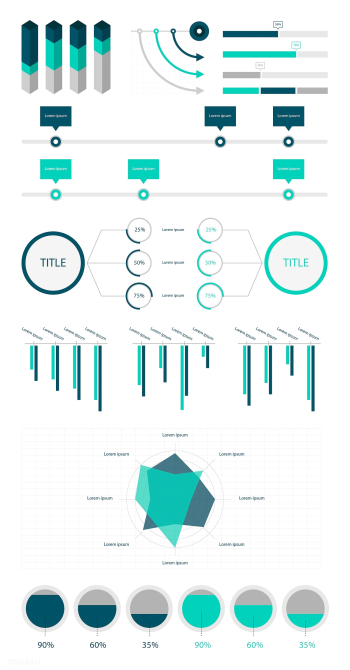 Set elements of infographic | Free stock vector - 77806