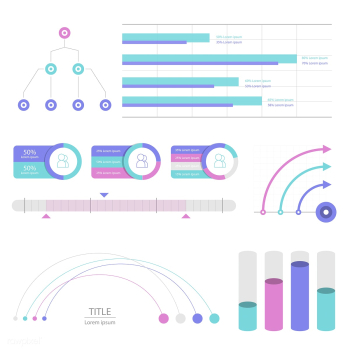 Set elements of infographic | Free stock vector - 77850