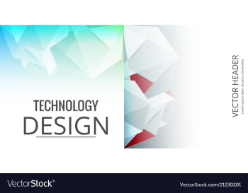 Set of abstract background with geometric elements vector image