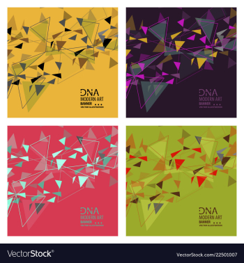 Set of abstract dna strand symbol isolated on vector image
