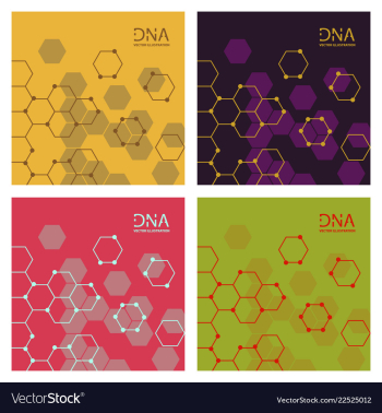 Set of abstract dna strand symbol isolated on vector image