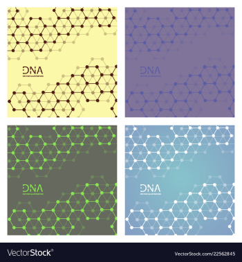 Set of abstract dna strand symbol isolated on vector image
