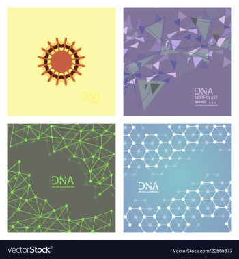 Set of abstract dna strand symbol isolated on vector image