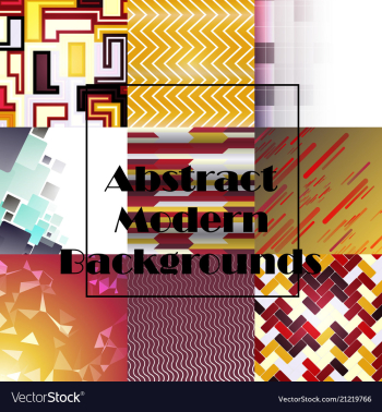 Set of abstract geometric seamless color vector image Set of abstract geometric seamless color vector image