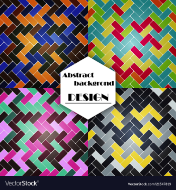 Set of abstract geometric seamless color vector image Set of abstract geometric seamless color vector image