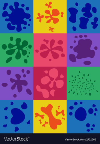 Set Of Blots vector image