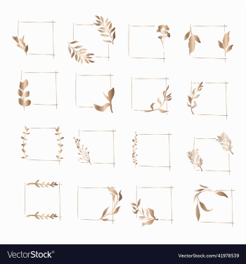 set of bronze leaf frames set of bronze leaf frames
