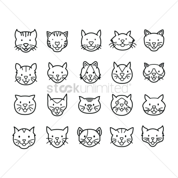 Set of cats Set of cats