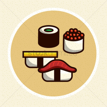 Set of chinese food items Set of chinese food items
