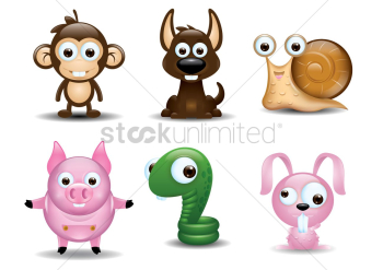 Set of cute animals Set of cute animals