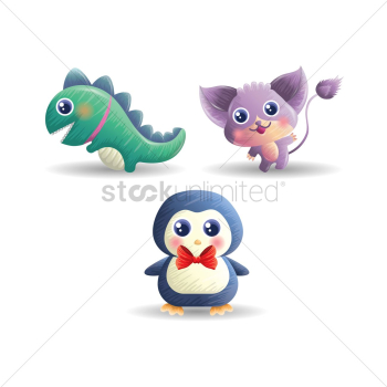 Set of cute animals Set of cute animals