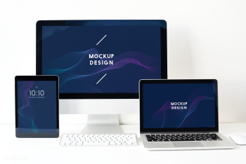 Set of digital devices screen mockup | Free stock psd mockup - 527546