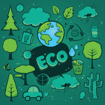 Set of eco icons Set of eco icons