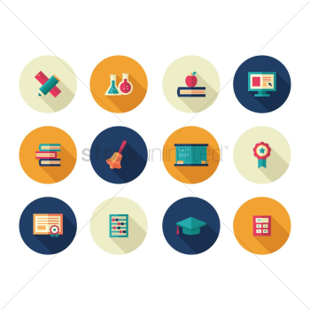 Set of education icons Set of education icons