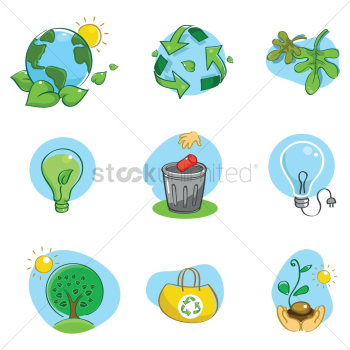Set of environmental icons Set of environmental icons
